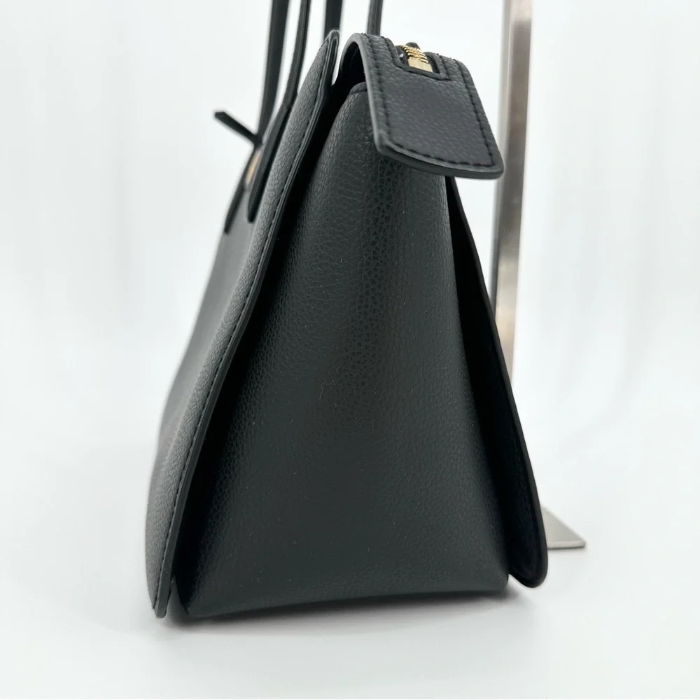 Tory Burch Robinson Leather Tote Bag Black